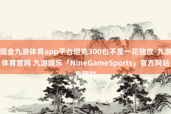 现金九游体育app平台坦克300也不是一花独放-九游体育官网 九游娱乐「NineGameSports」官方网站