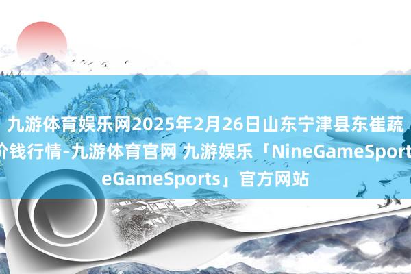 九游体育娱乐网2025年2月26日山东宁津县东崔蔬菜批发市集价钱行情-九游体育官网 九游娱乐「NineGameSports」官方网站